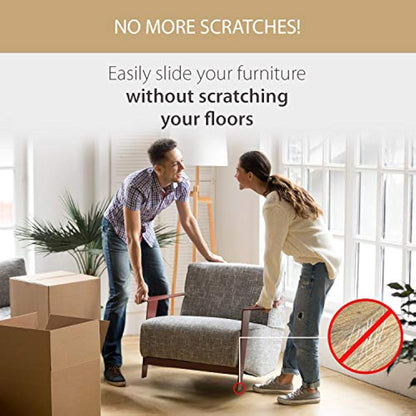 Furniture Pads to Protect Wood Floor. 3M Strong Adhesive Furniture Felt Pads for Furniture Feet. 137 Set of Felt Furniture Pads for Chair and Table Legs