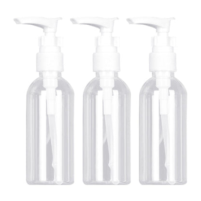 3 Pcs Lotion Bottles, Portable Lotion Dispensing Bottles, 100Ml Pump Dispenser, Mini Soap Dispenser, Press To Dispense Pump Bottle