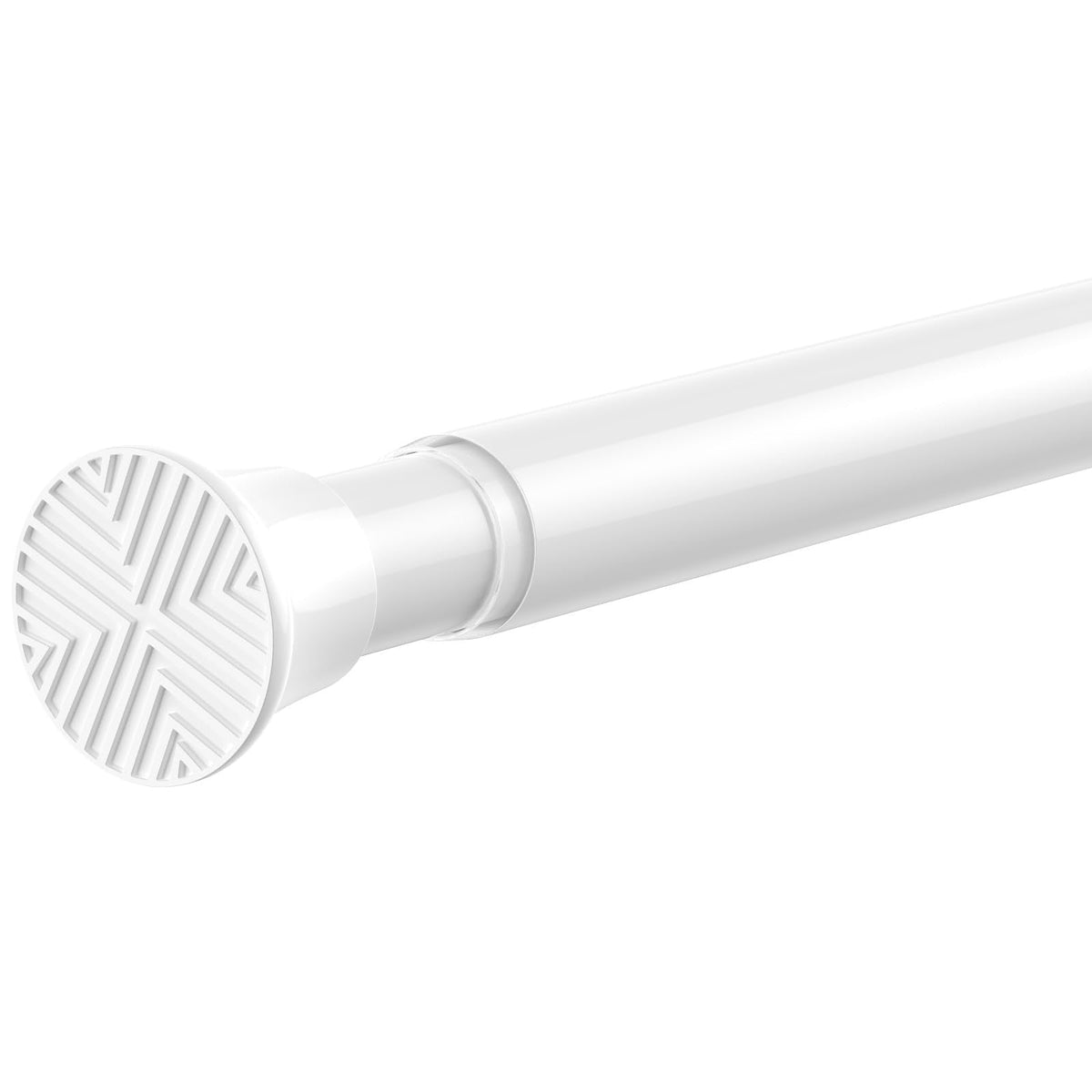 Zipglo Shower Curtain Pole 80-195cm, Extendable Curtain Poles Adjustable Tension Rods for Curtains Telescopic Curtain Poles No Drilling Shower