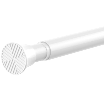 Zipglo Shower Curtain Pole 80-195cm, Extendable Curtain Poles Adjustable Tension Rods for Curtains Telescopic Curtain Poles No Drilling Shower