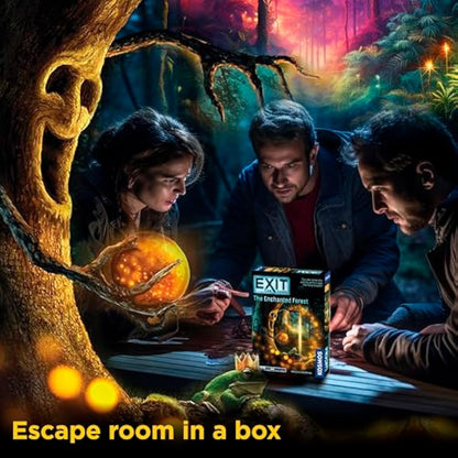 Thames & Kosmos - EXIT: The Enchanted Forest - Level: 2/5 - Unique Escape Room Game - 1-4 Players - Puzzle Solving Strategy Board Games for Adults & Kids, Ages 10+ - 692875