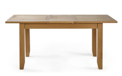 Julian Bowen Mallory Extending Dining Table for 6, Oak - H76 x W180 x D90cm