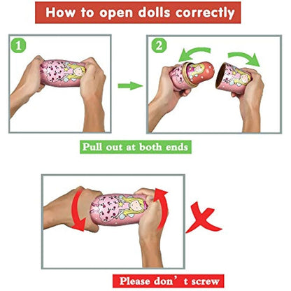 HYCLES Nesting Dolls for Kids for Kids Xmas Gifts Matryoshka for Boys Girls Wooden Toys Angel