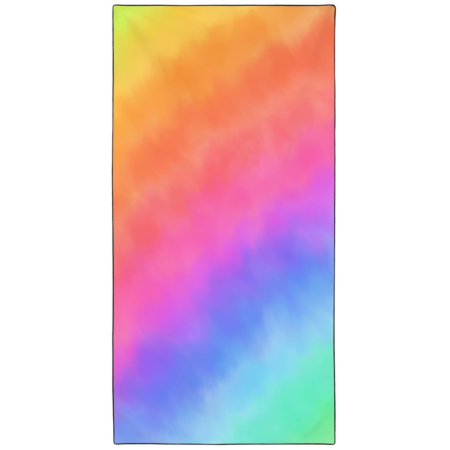 YISUMEI Colorful Rainbow Gradients Beach Towels for Adults Extra Large 180x90cm, Microfibre Quick Dry Towel for Travel Swimming Camping Sports