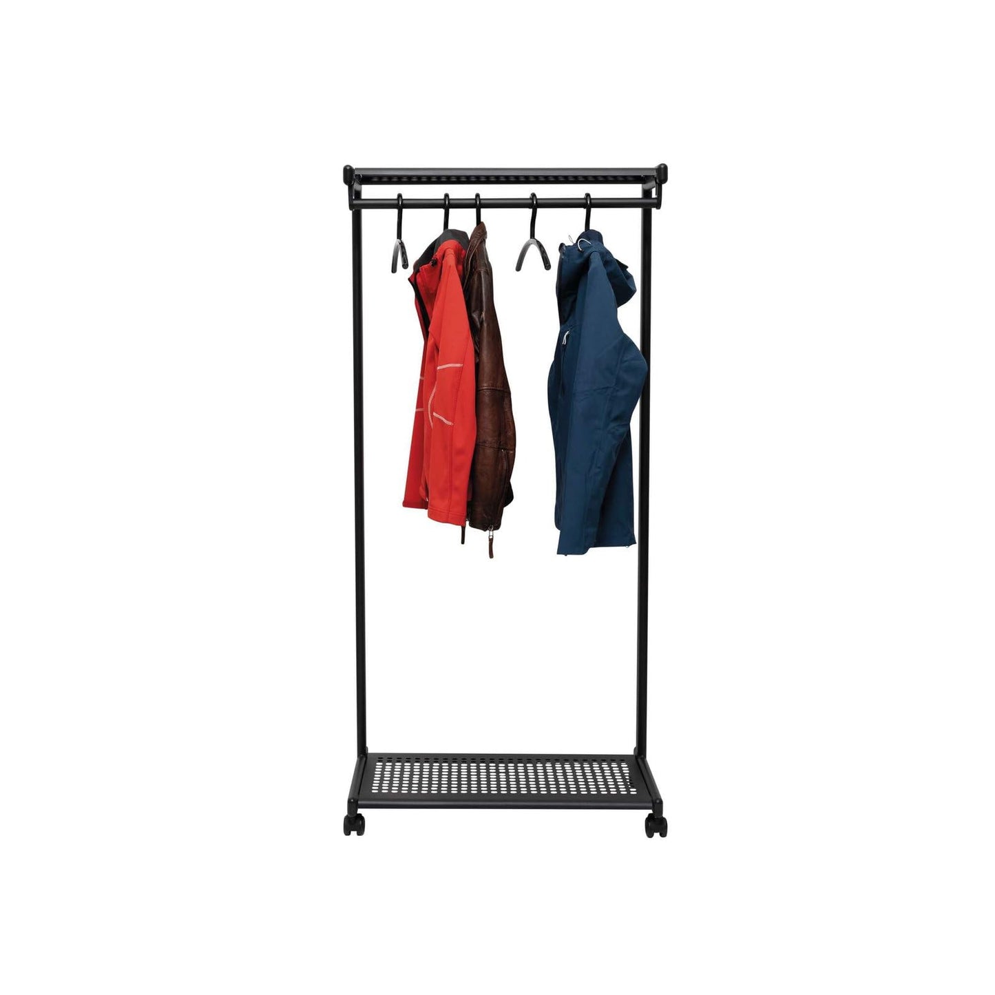 Maul MAULbolero Row Wardrobe | Stylish Mobile Coat Rack with Drawer Shelf for Trade Shows and Office