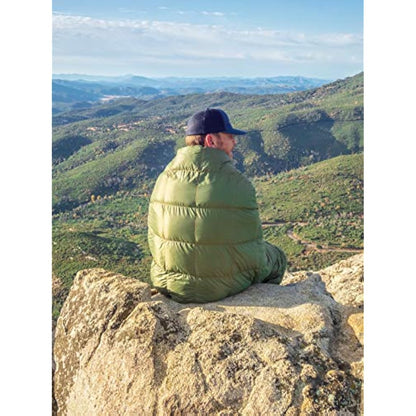 Get Out Gear Down Camping Blanket - Outdoor Lightweight Packable 650 Fill Power Down Blanket Compact Waterproof and Warm Backpacking Quilt for Camping Hiking Travel Hammock