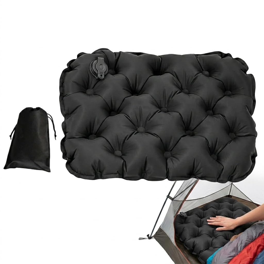 Inflatable Seat Cushion, Portable Air Seat Pad for Travel and Camping