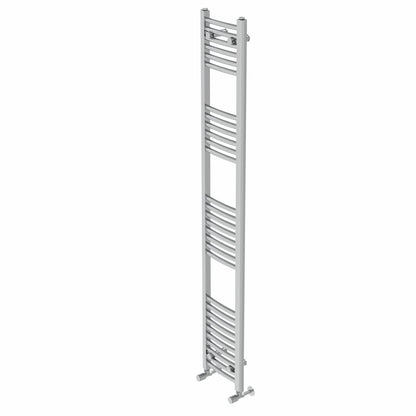 Warmehaus Curved Heated Towel Rail Radiator Ladder Chrome 1800x300mm