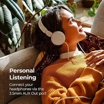 DAB Radio Portable, DAB Plus/DAB Radio, FM Radio, Small Radio, Portable Radios Mains and Battery, USB Charging for 15 Hours Playback, Large LCD Display (Spectrum by iBox)