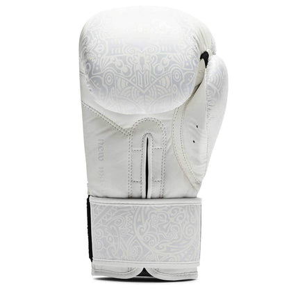 LEONE 1947, Maori Boxing Gloves, Unisex Adult, White, 10 OZ M, GN070