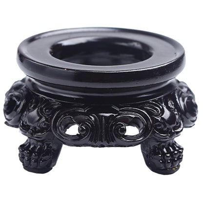 Housoutil Crystal Ball Holder Resin Crystal Ball Stand 2.36 X 2.36 X 1.18 in Round Ornament Stand for Sphere Display Home Office Decor