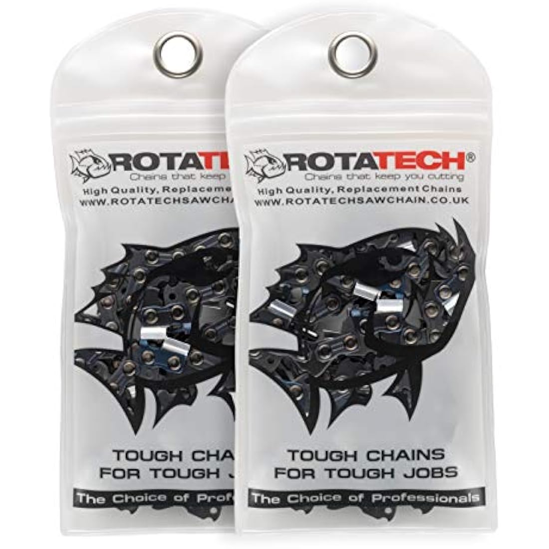 2 (Two) 16" 40cm Rotatech Chainsaw Saw Chains Fits Bosch AKE40, AKE40S, AKE40-17S, AKE40-18S, AKE40-19S, UniversalChain 18. 3/8" LP Pitch, .043" Gauge, 57 Drive Links.