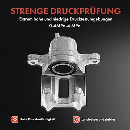 Frankberg Brake Caliper Disc Brake Front Left Compatible with T.i.g.u.a.n 5N S.h.a.r.a.n 7N1 7N2 Q3 8UB 8UG A.l.h.a.m.b.r.a 710 711 Replace# 5N0615123