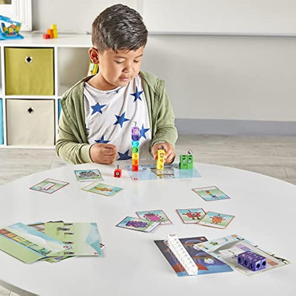 Learning Resources MathLink Cubes Numberblocks 1-10 Activity Set, Early Years Maths Learning, Build, Learn & Play in The Classroom & at Home
