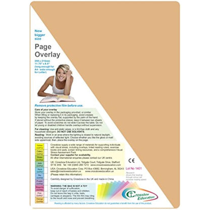 Crossbow Education Page Overlay - Orange (Pack of 5)