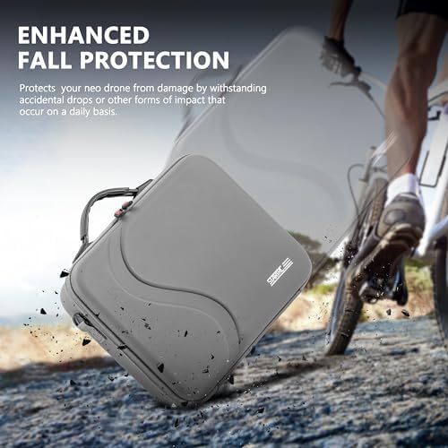 STARTRC Carrying Case for DJI Neo Portable PU Storage Protective Bag for DJI Neo Fly More Combo Accessories, Compatible with RC-N3 Remote Controller, Neo Intelligent Flight Battery, Charging Hub