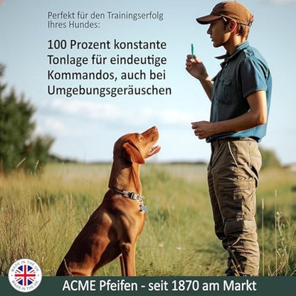 ACME dog whistle no. 211.5 with whistle strap | Original from England | Ideal for dog training | Food-Grade ABS Material | Standardized frequency | Loud and far-reaching