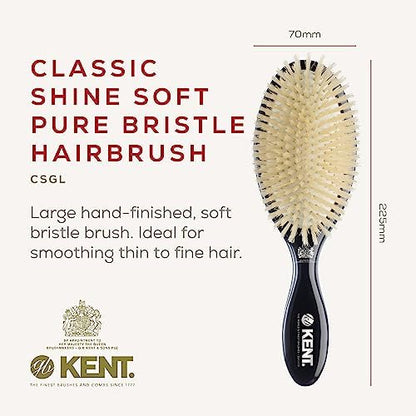 Kent Large Pure Soft White Bristle Cushioned Brush - CSGL (PACK OF 1)