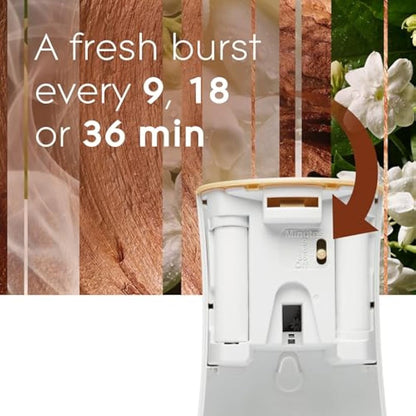 Glade Automatic Air Freshener Refills, Room Spray & Odour Eliminator, Sandalwood & Jasmine, Pack of 4 (4 x 269 ml)