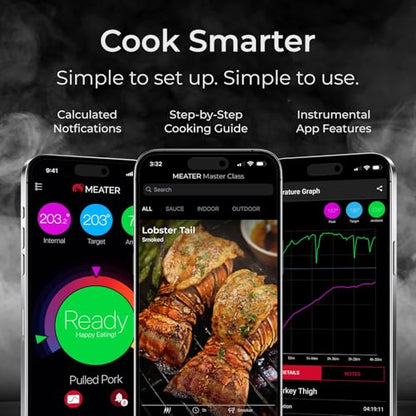 MEATER Pro / 2 Plus: Smart Bluetooth Wireless Meat Thermometer Digital | Lab-Certified Accuracy | Oven, Grill, Smoker, Air Fryer, BBQ, & Kitchen Cooking | Easy-to-Use with Free App