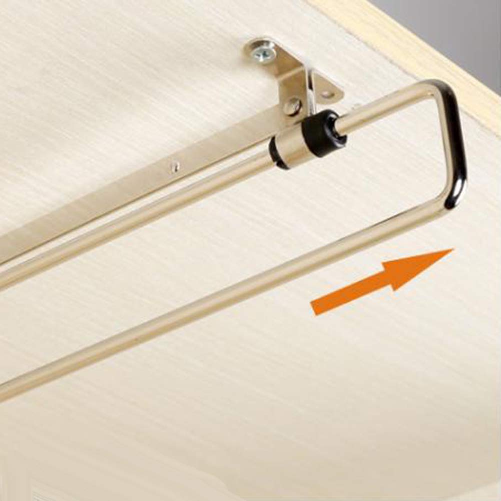 Heavy Duty Retractable Wardrobe Closet Pull Out Rod, Hanger Trousers Pull Out Hanger Rail Telescopic, Closet Rod for Wardrobe Houseware