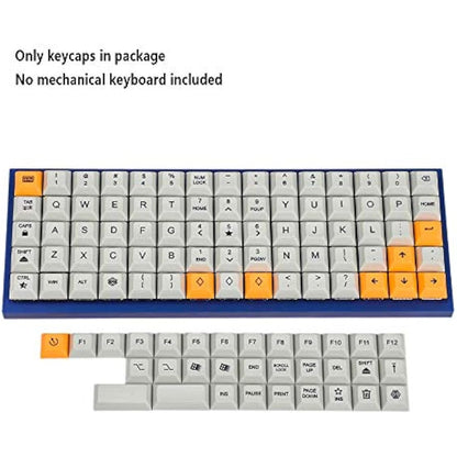 YMDK 75 Keys DSA Dye Sub PBT Keycaps Suitable for Ortholinear Layout MX Keyboard XD75 ID75 Planck Preonic Niu40 (Only Keycap)