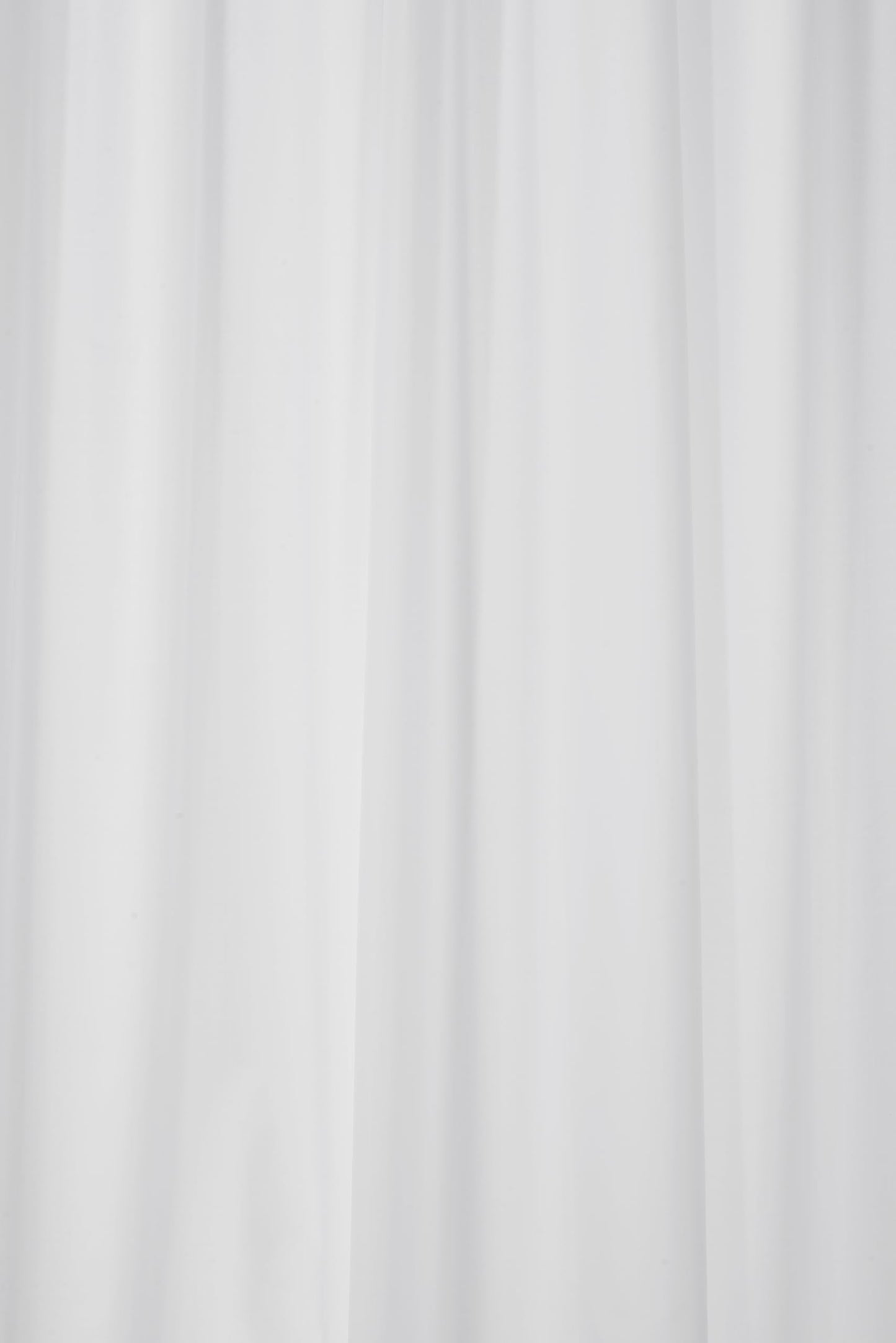 Croydex GP85115 Professional Plain White Water-Resistant Textile Shower Curtain 1800 X 2000mm