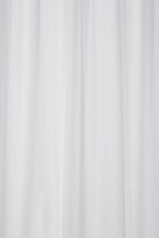 Croydex GP85115 Professional Plain White Water-Resistant Textile Shower Curtain 1800 X 2000mm