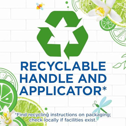 Duck Fresh Discs Toilet Cleaner Starter Kits, Fights Stains That Harbour Germs, Prevents Limescale Build Up, Lime, Starter Kit (1 Holder + 3 Refill Tubes)