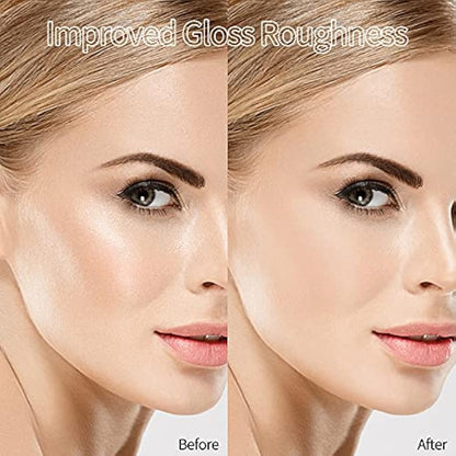 AQUAPURITY - PHOERA Sheer Matte Fixing Powder Makeup Base Fixer Setting Powder Foundation Fixing Compact Pressed Powder Long Lasting Make Up Fixer Skin Vitamin E Beauty Blender (204 Buff Beige…)