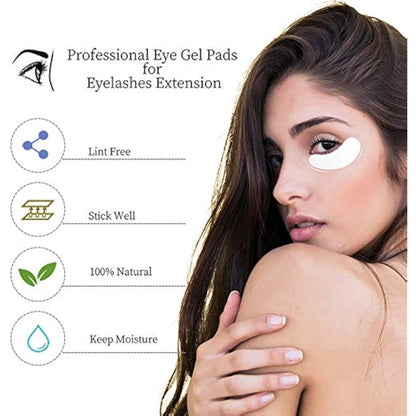 250 Pairs Eye Pads for Eyelash Extension Eyelash Pads Eye Pads Eyelash Eye Patches Eyelash Extension Pad Accessories Under Eye Pads for Eyelash Extensions Good Stay Lunamoon (Pink250)