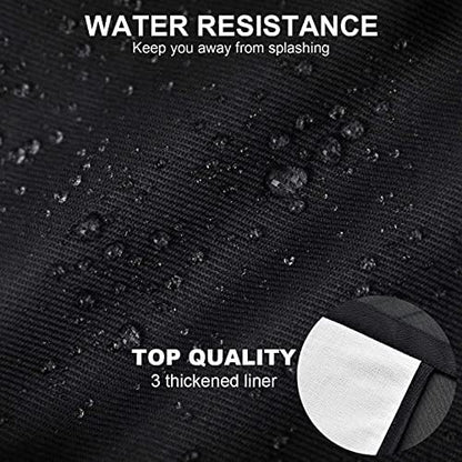 2 Pcs Women Cute Apron, Ladies Black Aprons With 2 Pockets, Waterproof Kitchen Aprons for Women, Chef Apron for Cooking Baking Gardening, Premium Aprons As Gifts for Mom Wife Girlfriend Grandma