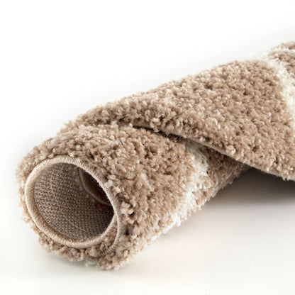 Moroccan Beige Shaggy Rug | 520