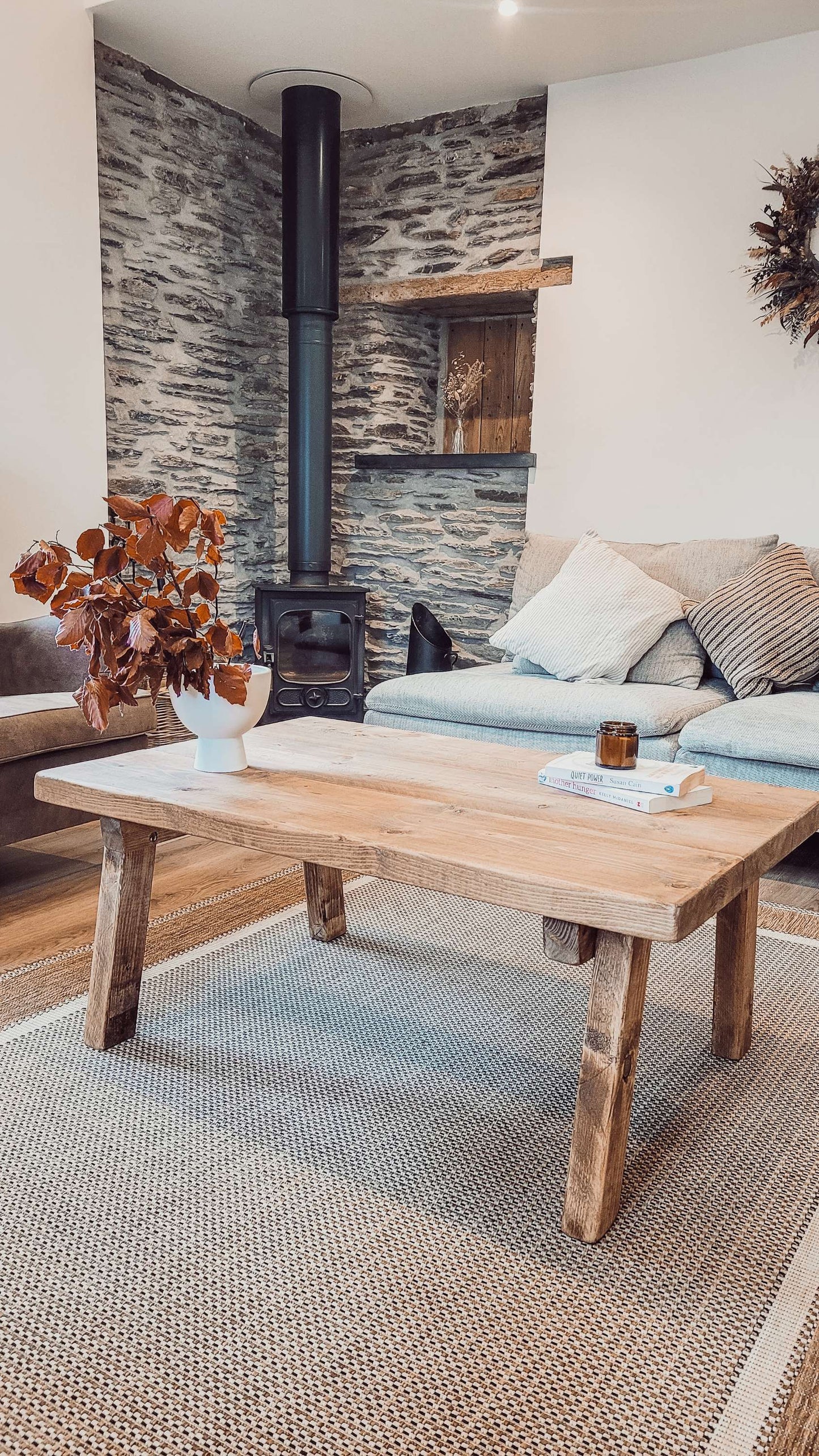 ARIA Rustic Wooden Coffee Table