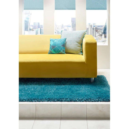 Chicago Dark Teal Shaggy Rug
