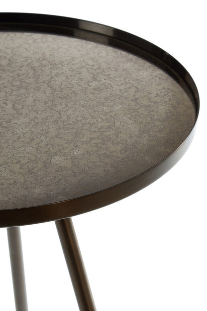 Corra Black Finish Side Table