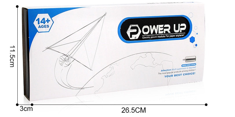 Motor electric hand throwing paper airplane