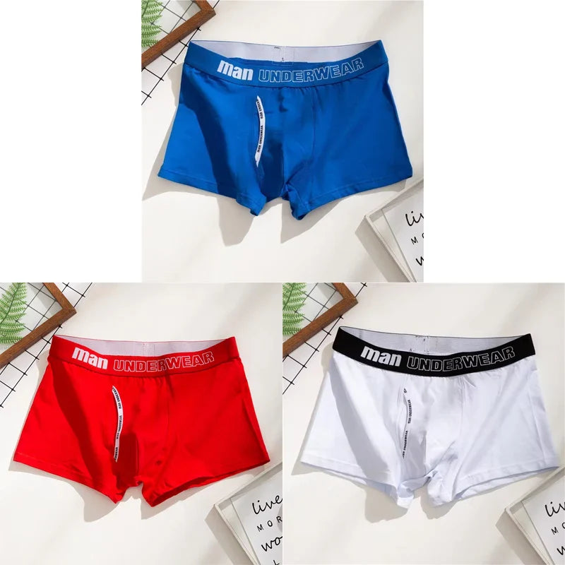 Mens Boxers 100% Cotton Underwear Sleep Underpants Men Panties Shorts Comfortable Plus Size Mens Underwear Boxer Hombre Men 4XL
