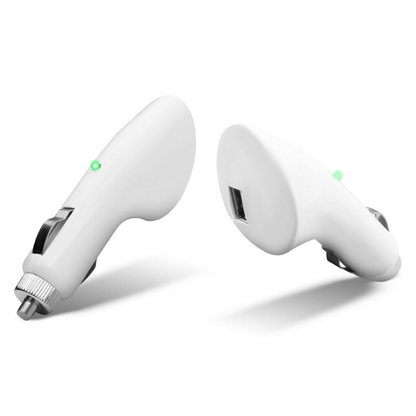 FX Factory USB Car Charger 1000mA - White