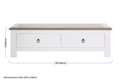 Hampstead 2 Drawer Coffee Table