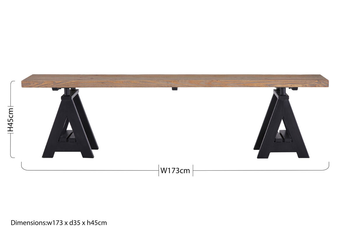 Hampstead Pine Wood Bench