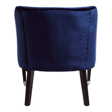 Darwin Blue Velvet Lounge Chair