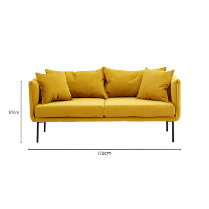 2 Seater Yellow Sofa | Kolding