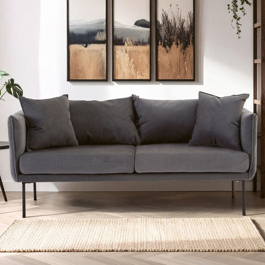 Kolding Two Seater Grey Sofa