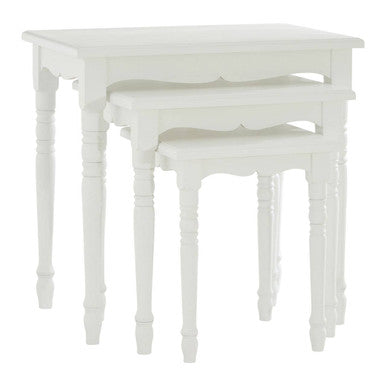 Hendra White Set Of Three Nesting Tables