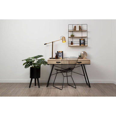 District Black Metal Wire Chair