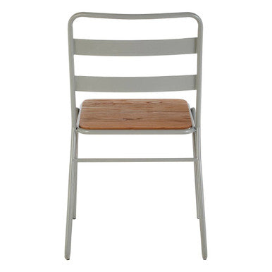 District Grey Metal And Elm Wood Chair