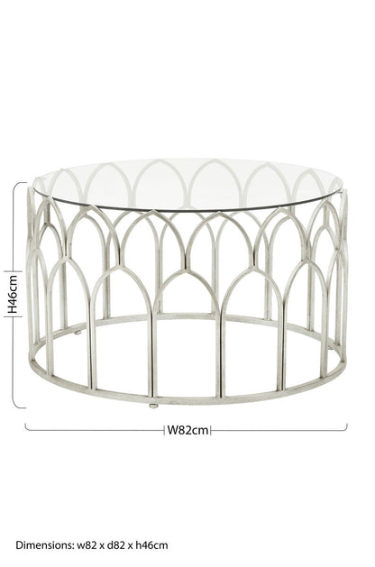 Merlin Silver Leaf Coffee Table