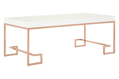 Allure Rose Gold Angled Legs Coffee Table