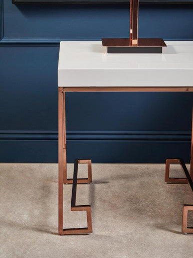 Allure Rose Gold Angled Legs End Table